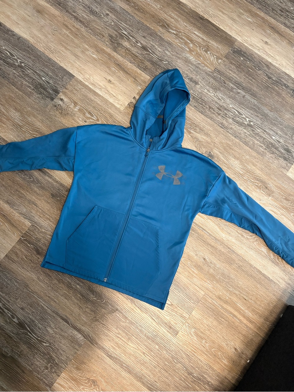 Under Armour Youth Teal Full-Zip Hooded Jacket